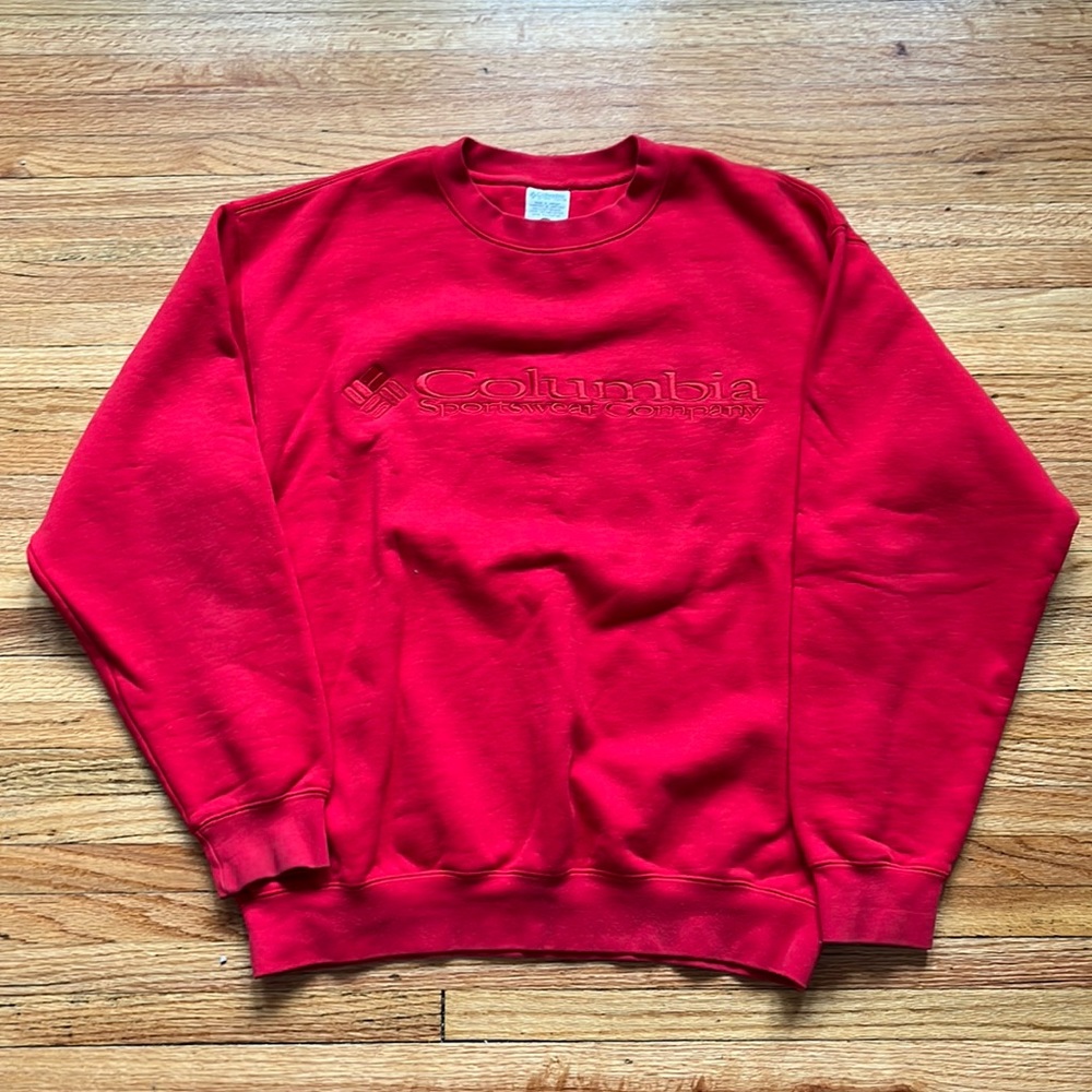 Vintage Columbia Sportwear Company Crewneck / Medium / Red